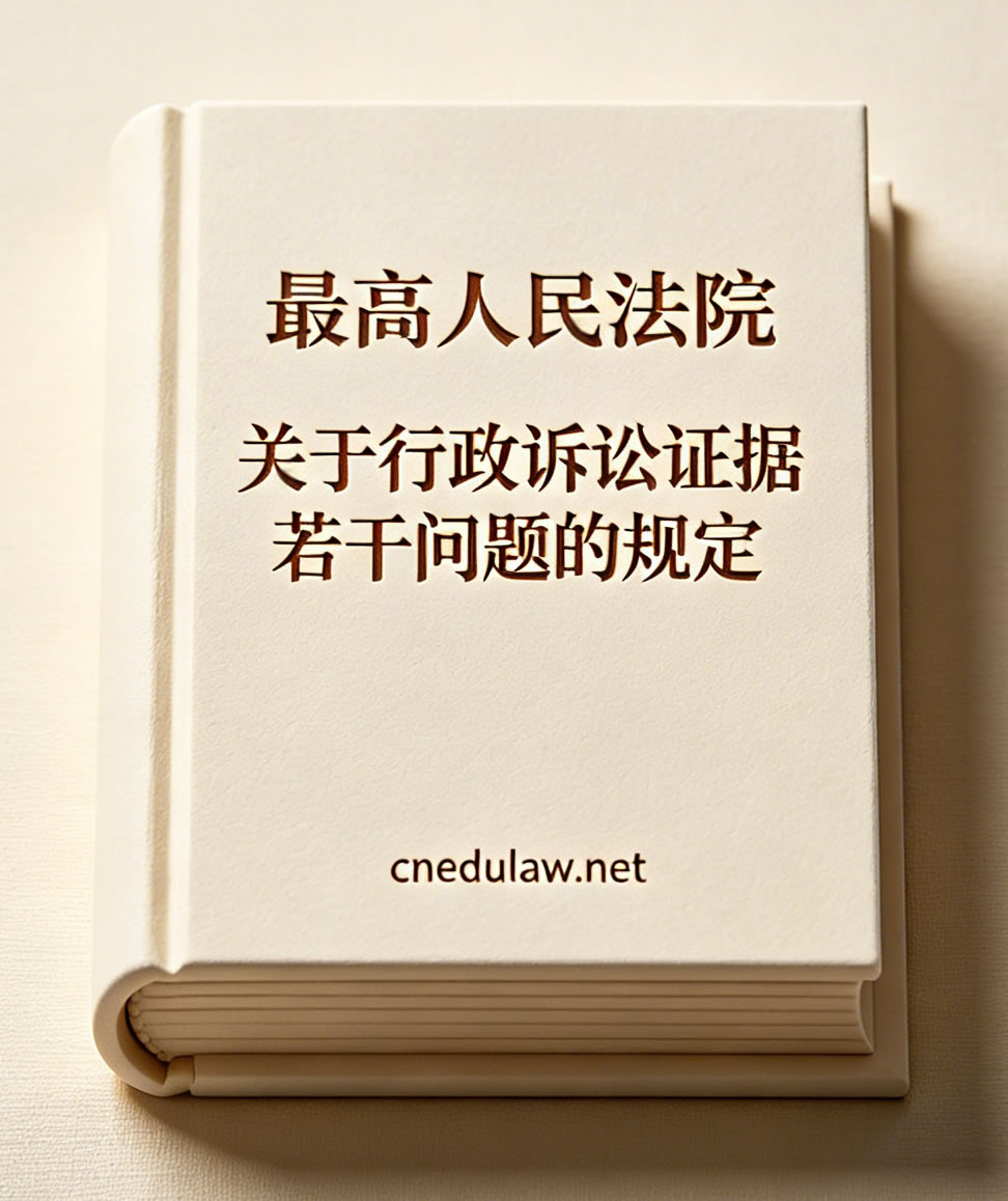 最高人民法院关于行政诉讼证据若干问题的规定(法释〔2002〕21号) 最高人民法院关于行政诉讼证据若干问题的规定(法释〔2002〕21号)